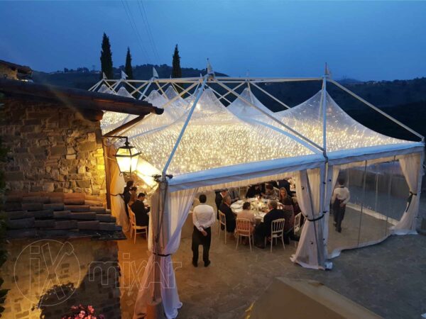 Pagoda Cristal 5X5 per matrimoni